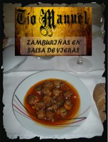 ZAMBURIÑAS EN SALSA DE VIEIRA